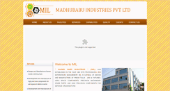 Desktop Screenshot of madhubabuindustries.com